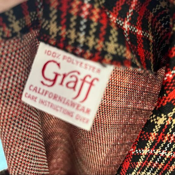 Vtg Red Plaid Academia Equestrian Scholar Preppy English Manor Festive Vest S - Picture 6 of 6